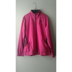 ADIDAS | Magenta Zip-Up Windbreaker NWOT